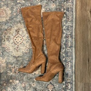 Steve Madden knee high heeled boots 10